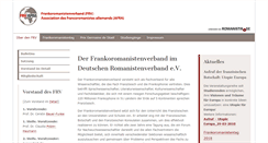 Desktop Screenshot of francoromanistes.de