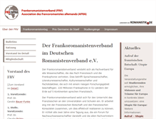 Tablet Screenshot of francoromanistes.de